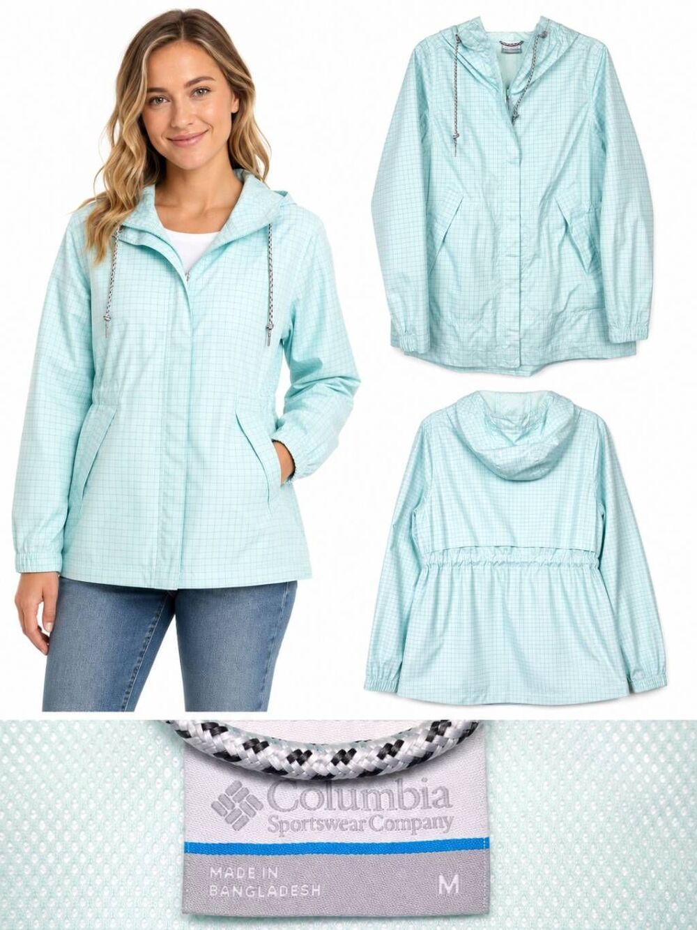 Columbia Omni-Shield Hooded Windbreaker Jacket M